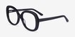 Tess Black AcetateEyeglass Frames from EyeBuyDirect, Angle View