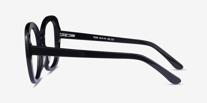 Tess Black Acetate Eyeglass Frames from EyeBuyDirect