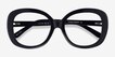 Tess Black AcetateEyeglass Frames from EyeBuyDirect, Closed View