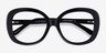 Tess Black AcetateEyeglass Frames from EyeBuyDirect, Closed View