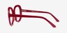 Tess Burgundy AcetateEyeglass Frames from EyeBuyDirect, Side View