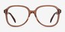 Tripp Clear Brown AcetateEyeglass Frames from EyeBuyDirect, Front View