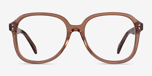 Tripp Clear Brown Acétate Montures de lunettes de vue