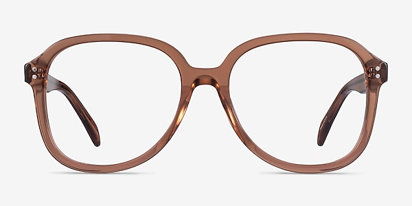 Tripp Clear Brown Acetate Eyeglass Frames