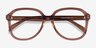 Tripp Clear Brown AcetateEyeglass Frames from EyeBuyDirect, Closed View