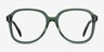 Tripp Clear Green AcétateMontures de lunettes de vue d'EyeBuyDirect, Vue de Face