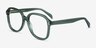 Tripp Clear Green AcétateMontures de lunettes de vue d'EyeBuyDirect, Vue d'Angle