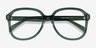 Tripp Clear Green AcétateMontures de lunettes de vue d'EyeBuyDirect, Vue Rapprochée