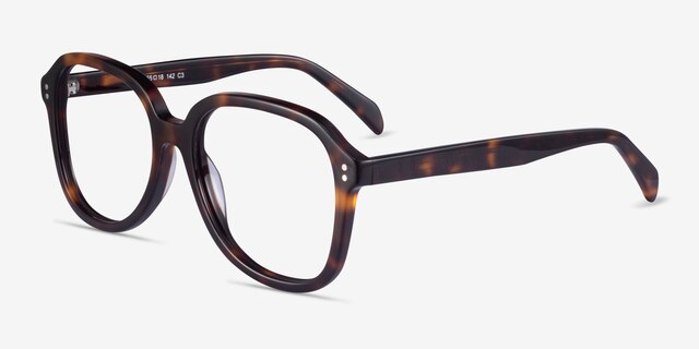Tripp Tortoise AcetateEyeglass Frames from EyeBuyDirect, Angle View