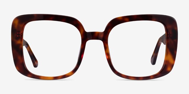 Calista Tortoise AcetateEyeglass Frames from EyeBuyDirect, Front View