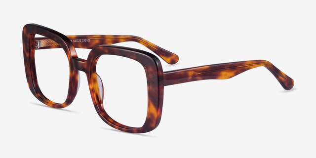 Calista Tortoise AcetateEyeglass Frames from EyeBuyDirect, Angle View