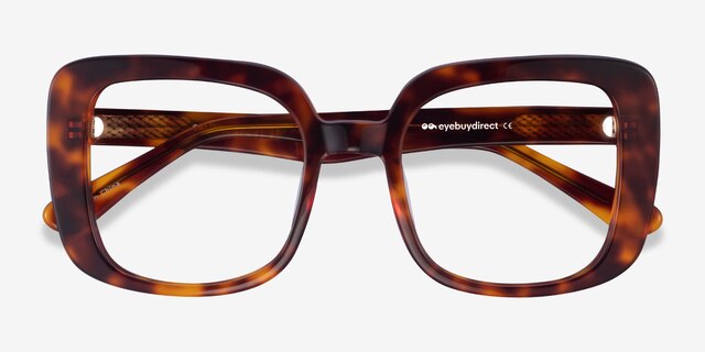 Calista Tortoise AcetateEyeglass Frames from EyeBuyDirect, Closed View