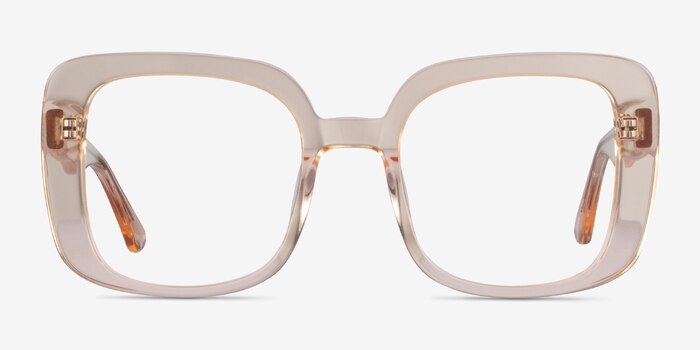 Calista Clear Yellow Acetate Eyeglass Frames from EyeBuyDirect