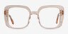 Calista Clear Yellow AcetateEyeglass Frames from EyeBuyDirect, Front View