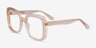 Calista Clear Yellow AcetateEyeglass Frames from EyeBuyDirect, Angle View