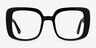 Calista Black AcetateEyeglass Frames from EyeBuyDirect, Front View