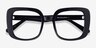 Calista Black AcetateEyeglass Frames from EyeBuyDirect, Closed View