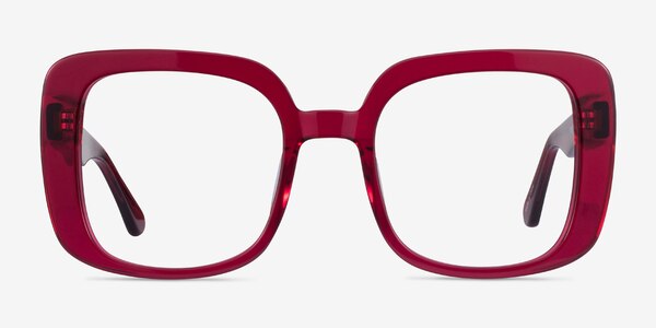 Calista Raspberry Acetate Eyeglass Frames