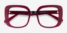 Calista Raspberry AcetateEyeglass Frames from EyeBuyDirect, Closed View