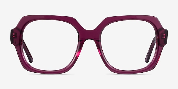 Ellen Clear Purple Acétate Montures de lunettes de vue