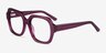 Ellen Clear Purple AcetateEyeglass Frames from EyeBuyDirect, Angle View