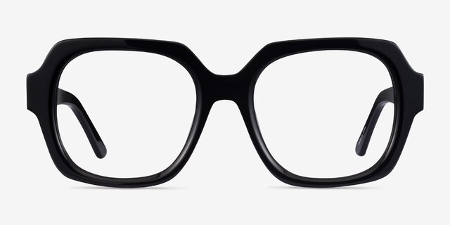 Ellen Black AcetateEyeglass Frames from EyeBuyDirect, Front View