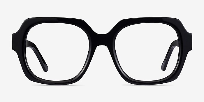 Ellen Black Acetate Eyeglass Frames from EyeBuyDirect