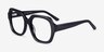 Ellen Black AcetateEyeglass Frames from EyeBuyDirect, Angle View