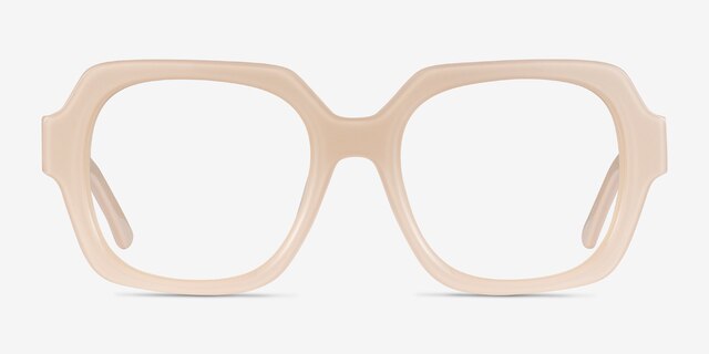 Ellen Cream AcétateMontures de lunettes de vue d'EyeBuyDirect, Vue de Face