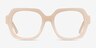 Ellen Cream AcétateMontures de lunettes de vue d'EyeBuyDirect, Vue de Face