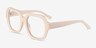 Ellen Cream AcétateMontures de lunettes de vue d'EyeBuyDirect, Vue d'Angle