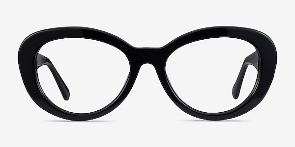 Dahlia Black Acetate Eyeglass Frames