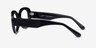 Dahlia Black AcetateEyeglass Frames from EyeBuyDirect, Side View