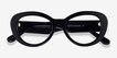 Dahlia Black AcetateEyeglass Frames from EyeBuyDirect, Closed View