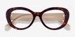 Dahlia Tortoise & Cream AcetateEyeglass Frames from EyeBuyDirect, Closed View