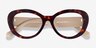 Dahlia Tortoise & Cream AcetateEyeglass Frames from EyeBuyDirect, Closed View