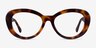 Dahlia Tortoise AcetateEyeglass Frames from EyeBuyDirect, Front View