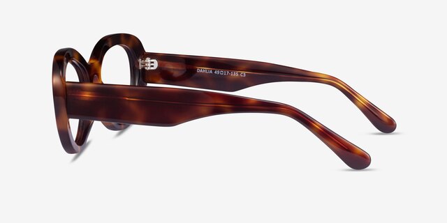 Dahlia Tortoise AcetateEyeglass Frames from EyeBuyDirect, Side View