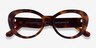Dahlia Tortoise AcetateEyeglass Frames from EyeBuyDirect, Closed View