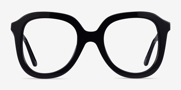 Cathy Noir Acétate Montures de lunettes de vue