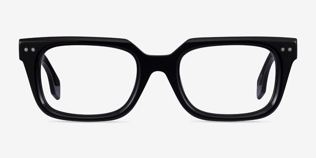 Kit Black AcetateEyeglass Frames from EyeBuyDirect, Front View