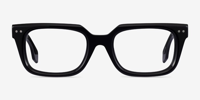 Kit Black Acetate Eyeglass Frames from EyeBuyDirect