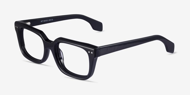 Kit Black AcetateEyeglass Frames from EyeBuyDirect, Angle View