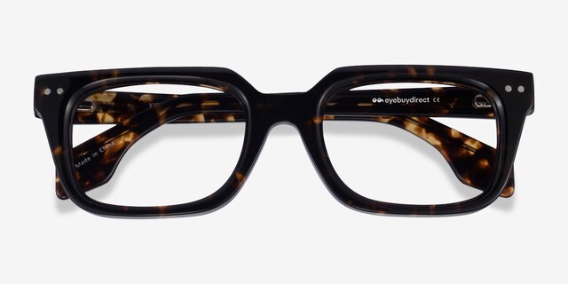 Kit Dark Tortoise AcetateEyeglass Frames from EyeBuyDirect, Closed View