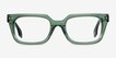 Kit Clear Green AcetateEyeglass Frames from EyeBuyDirect, Front View