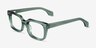 Kit Clear Green AcetateEyeglass Frames from EyeBuyDirect, Angle View