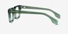 Kit Clear Green AcetateEyeglass Frames from EyeBuyDirect, Side View
