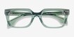 Kit Clear Green AcetateEyeglass Frames from EyeBuyDirect, Closed View