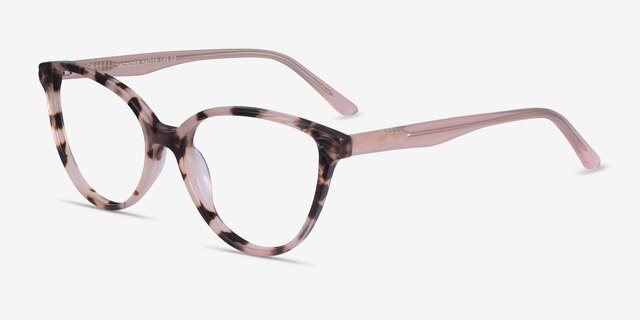 Wonder Ivory Tortoise Pink AcetateEyeglass Frames from EyeBuyDirect, Angle View