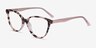 Wonder Ivory Tortoise Pink AcetateEyeglass Frames from EyeBuyDirect, Angle View